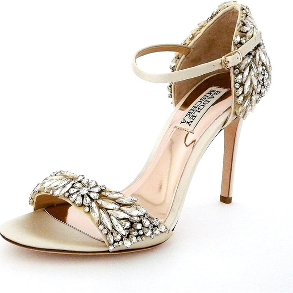 Badgley Mischka Tampa Embellished Stiletto Wedding Heel - Picture 6 of 10